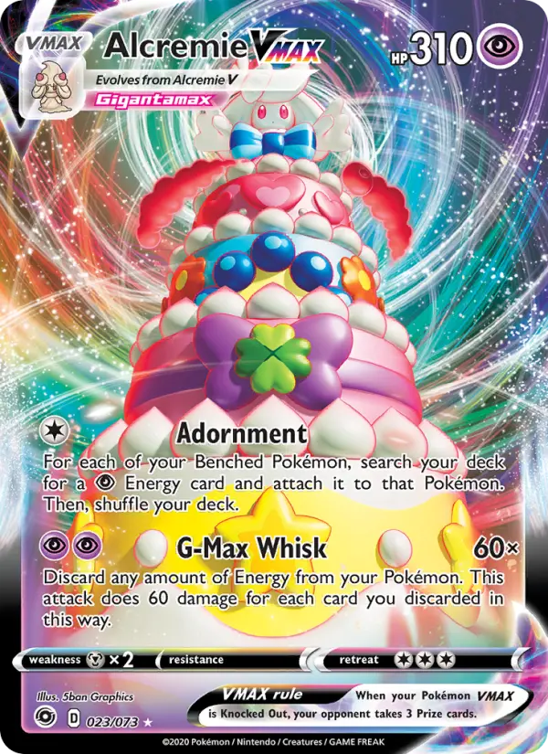 Alcremie VMAX Pokémon card
