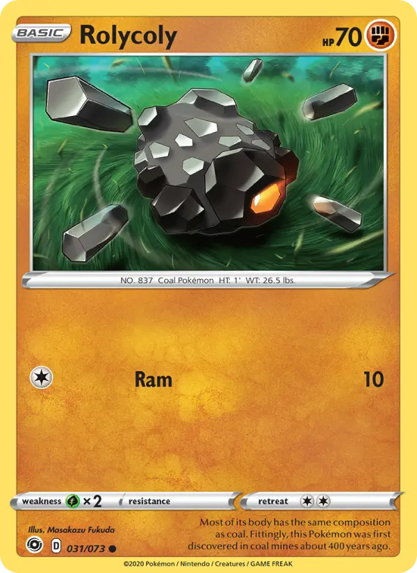 Rolycoly Pokémon card