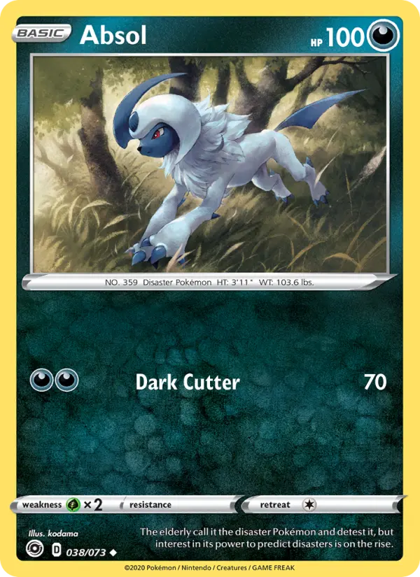 Absol Pokémon card