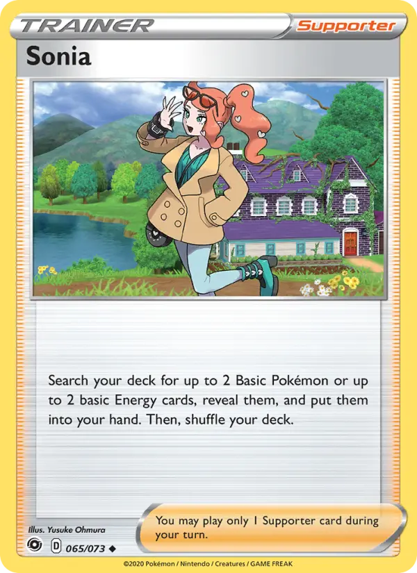 Sonia Pokémon card