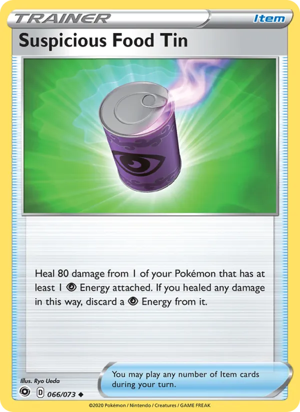 Suspicious Food Tin card