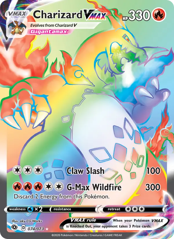 Charizard VMAX Pokémon card
