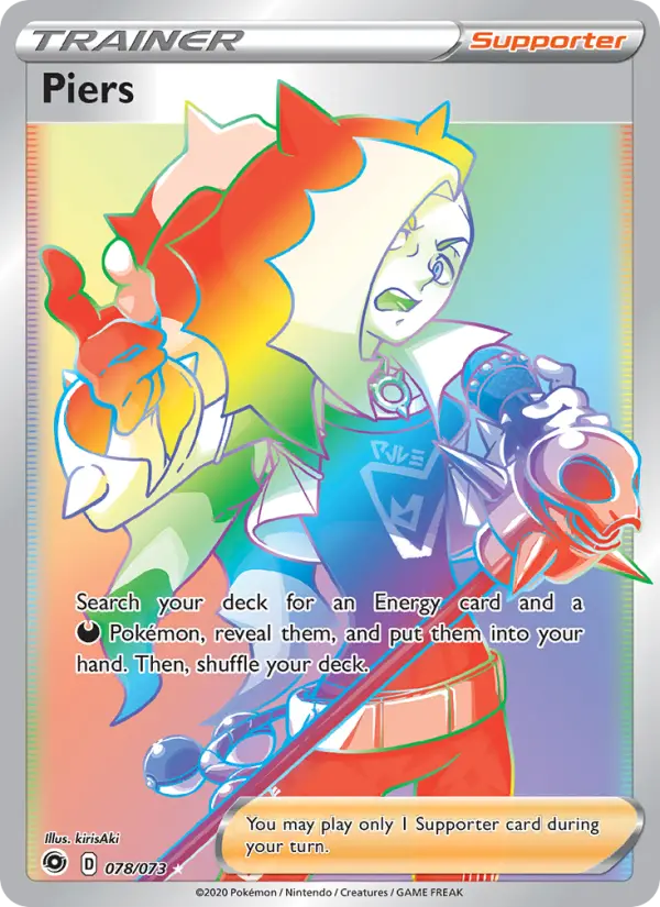 Piers Pokémon card