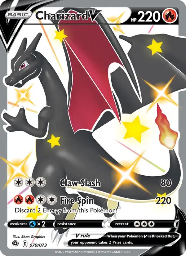 Charizard V Pokémon card