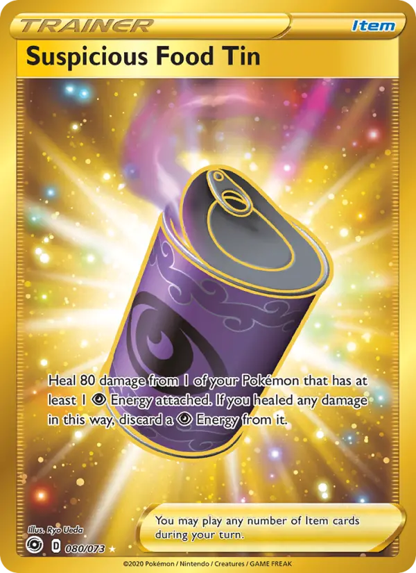 Suspicious Food Tin Pokémon card