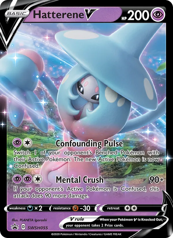 Hatterene V Pokémon card