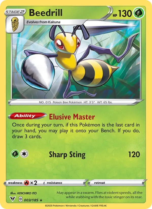 Beedrill Pokémon card