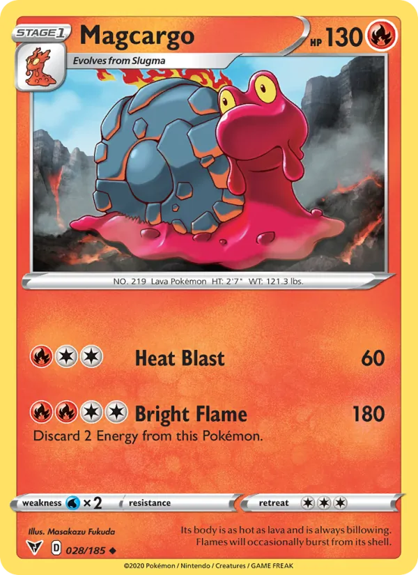 Magcargo Pokémon card