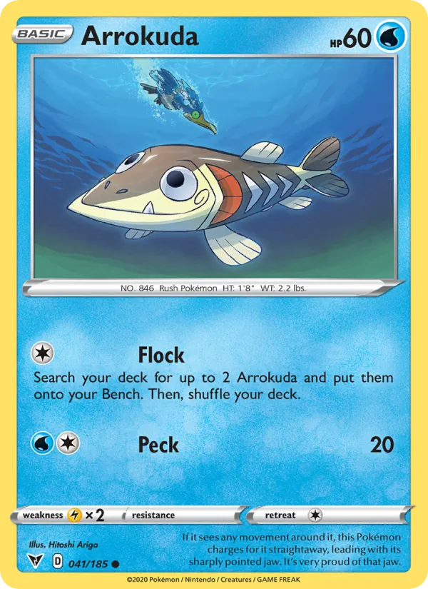 Arrokuda Pokémon card