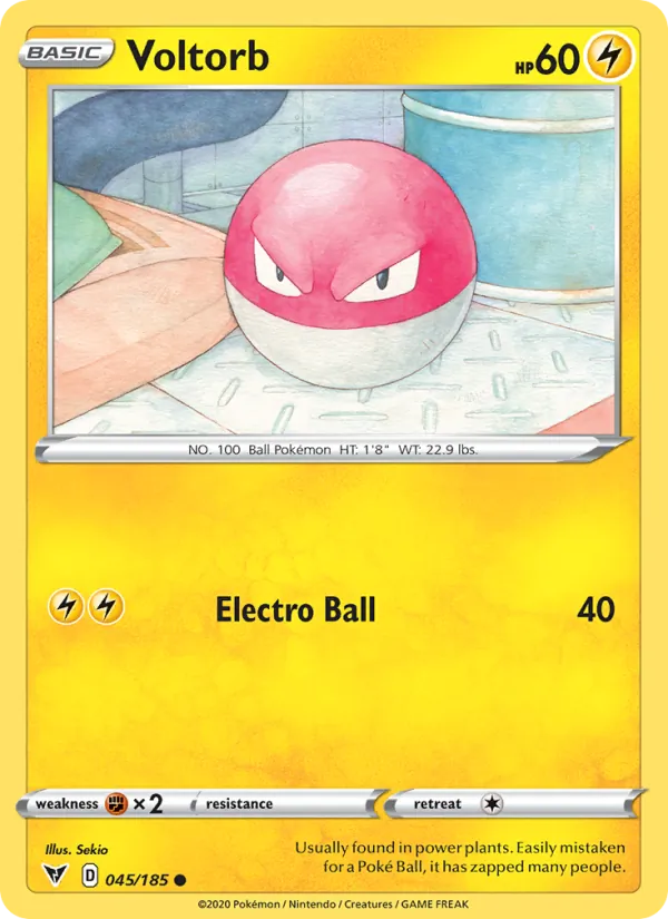 Voltorb Pokémon card