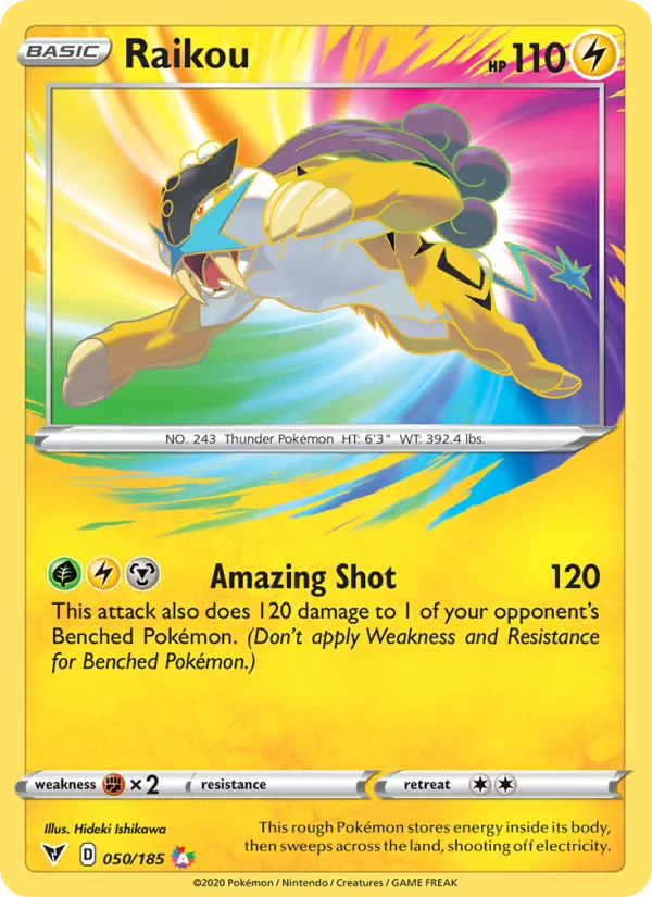 Raikou Pokémon card