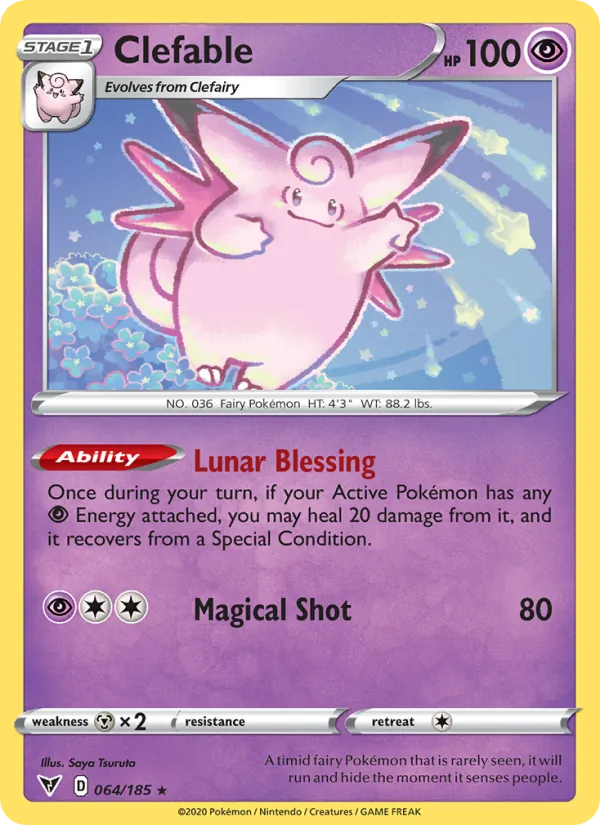 Clefable Pokémon card