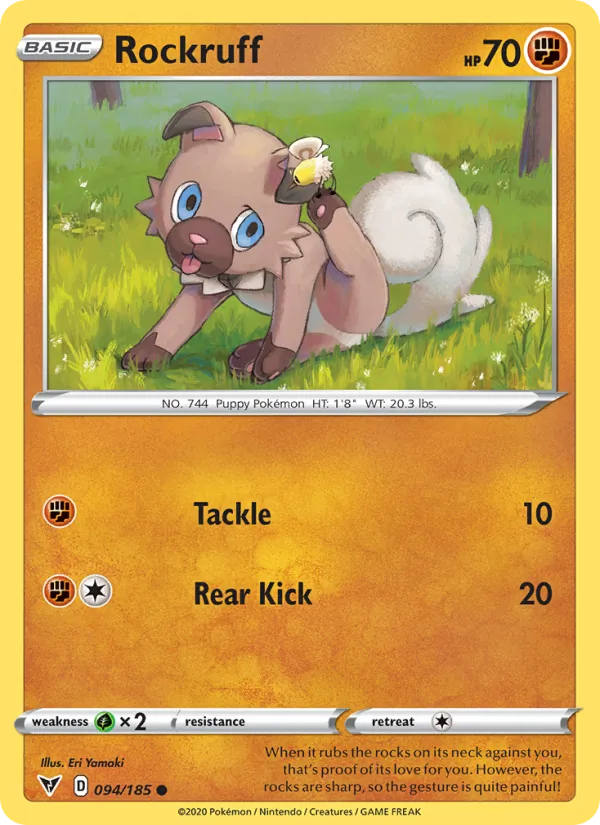 Rockruff card