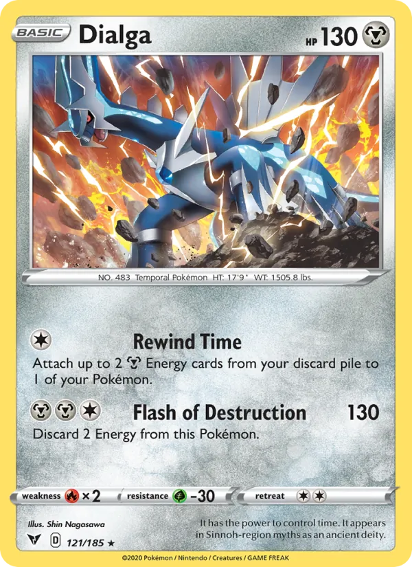 Dialga Pokémon card