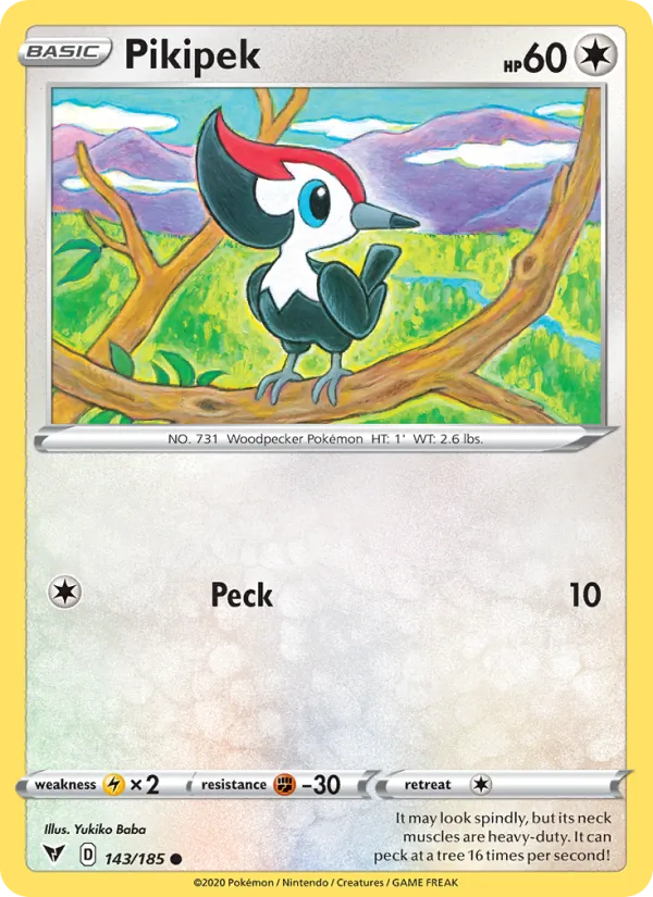 Pikipek Pokémon card
