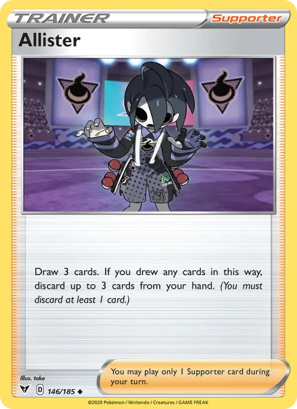 Allister Pokémon card