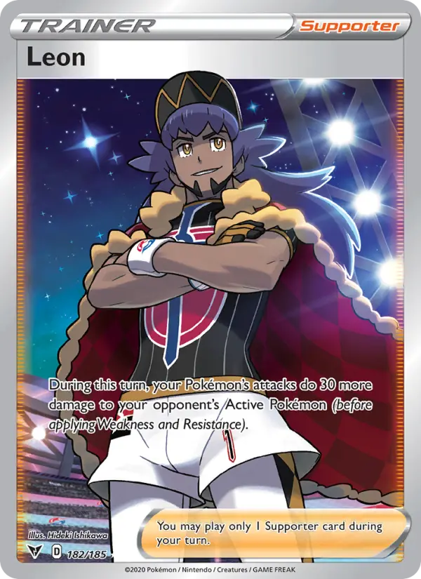 Leon Pokémon card