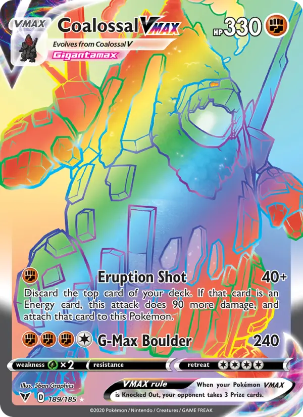 Coalossal VMAX Pokémon card