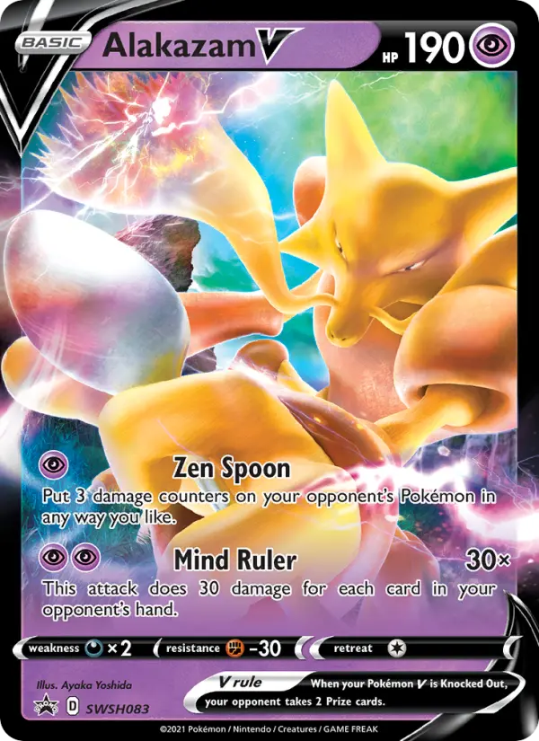 Alakazam V Pokémon card