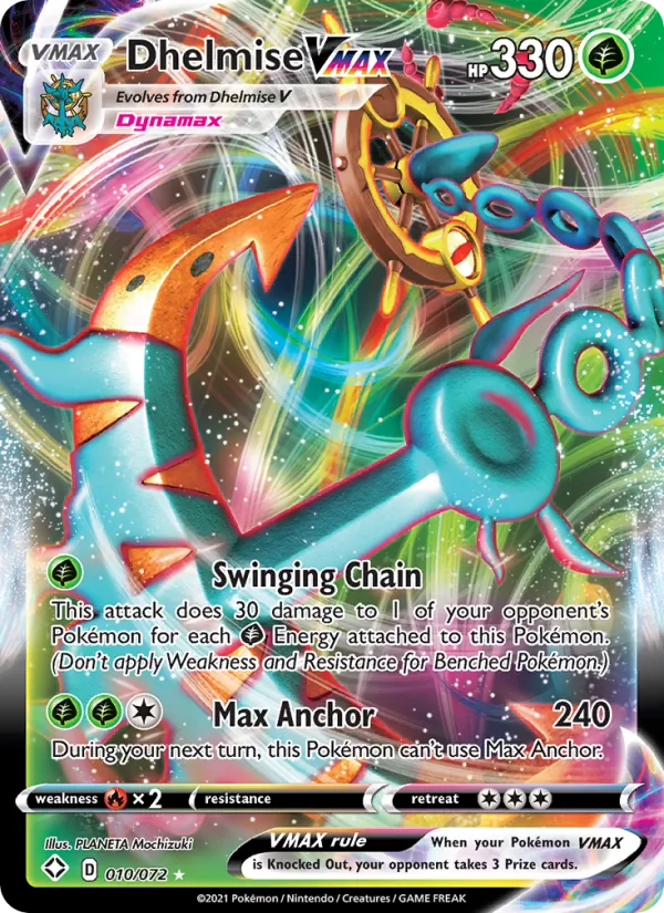 Dhelmise VMAX Pokémon card