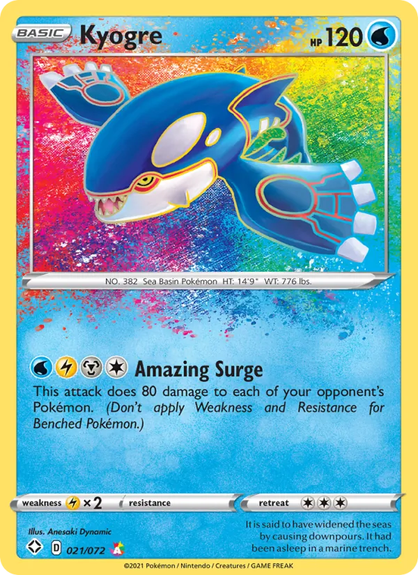 Kyogre Pokémon card