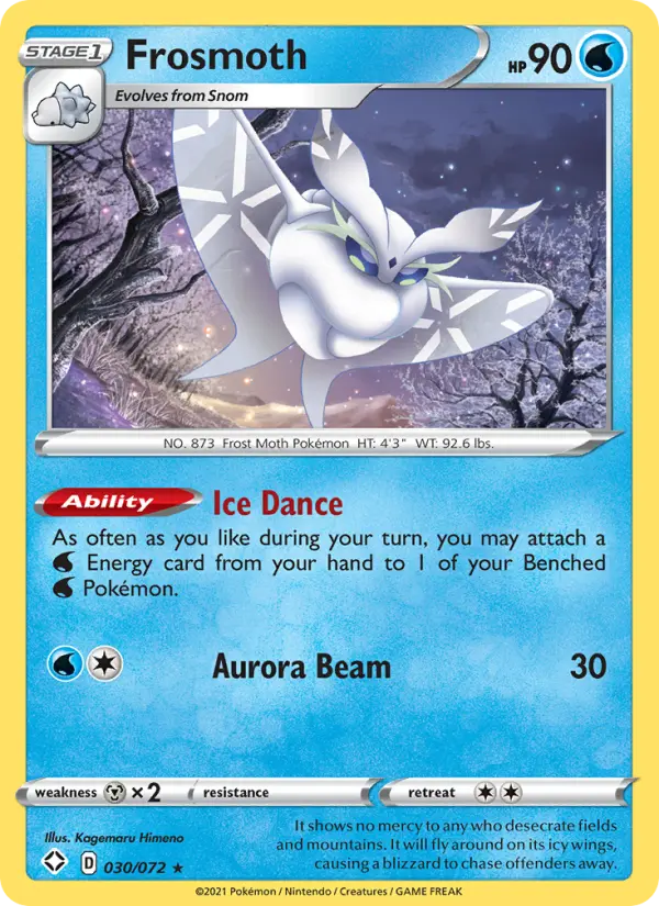 Frosmoth Pokémon card