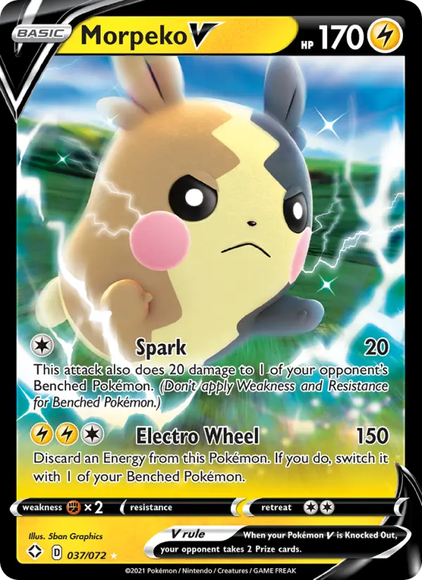 Morpeko V Pokémon card