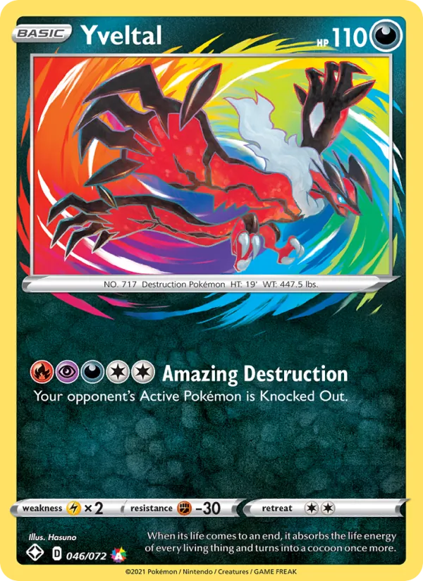Yveltal Pokémon card