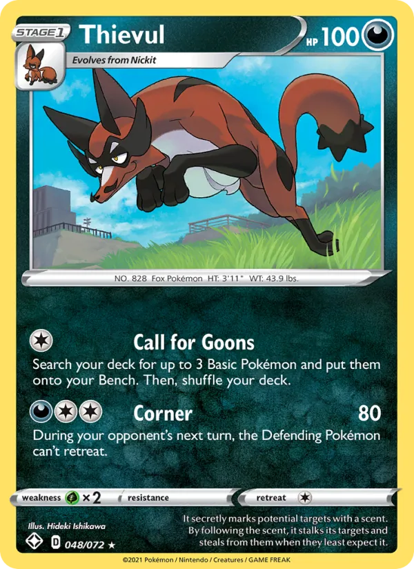 Thievul Pokémon card