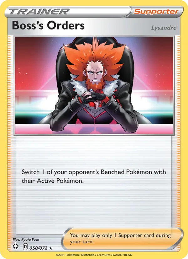 Boss's Orders (Lysandre) card