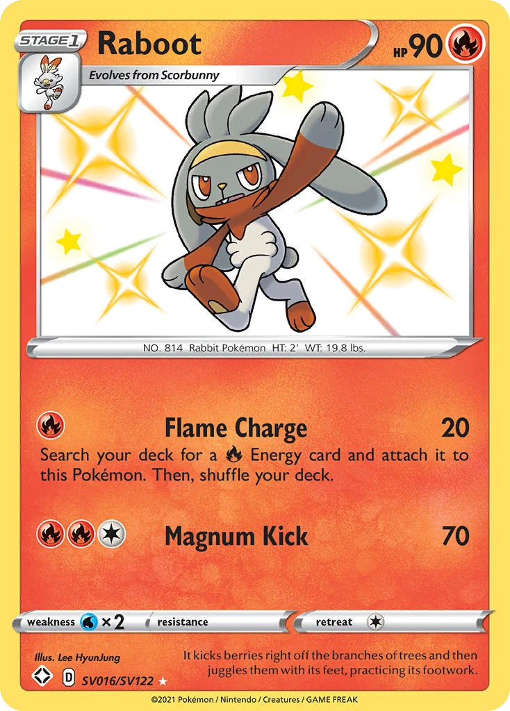 Raboot Pokémon card