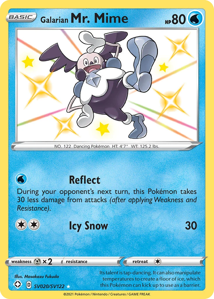 Galarian Mr. Mime Pokémon card