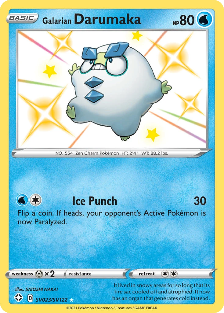 Galarian Darumaka Pokémon card