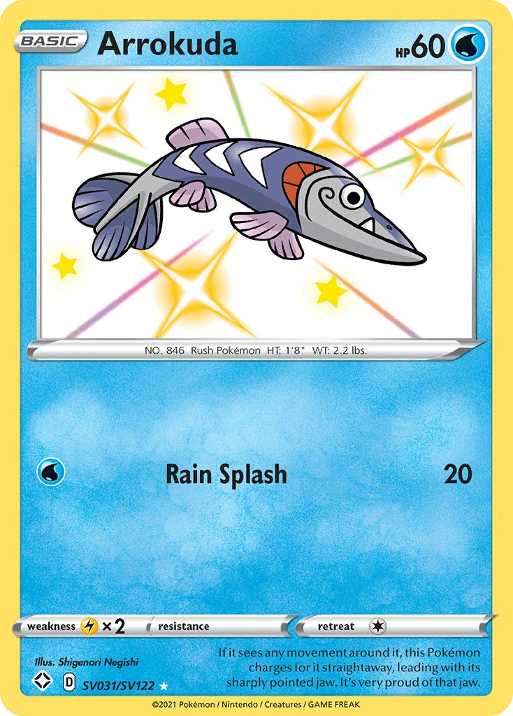 Arrokuda Pokémon card