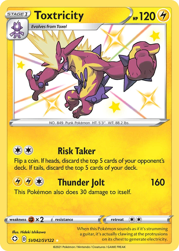 Toxtricity Pokémon card