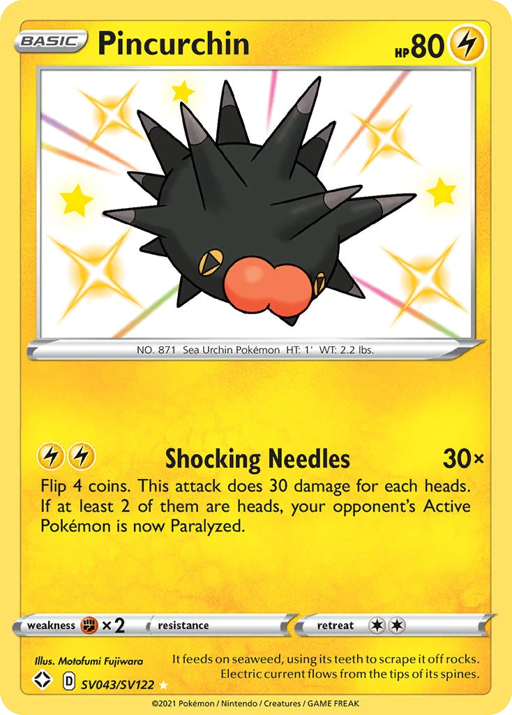 Pincurchin Pokémon card