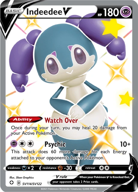 Indeedee V Pokémon card