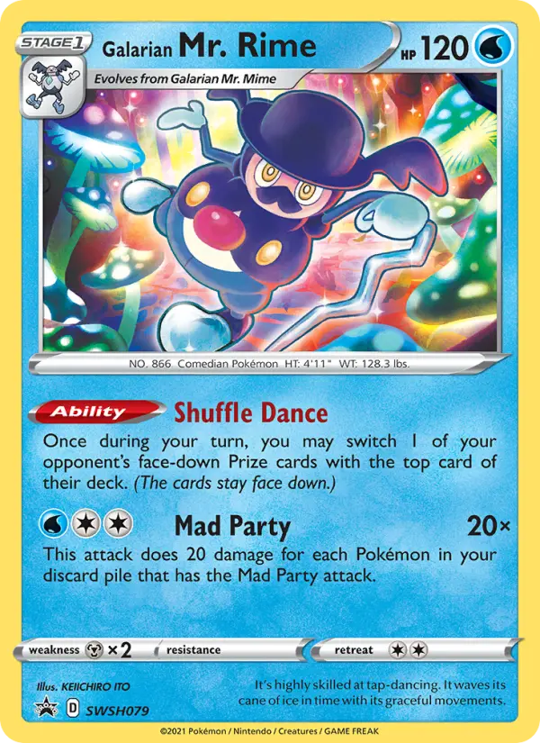 Galarian Mr. Rime Pokémon card