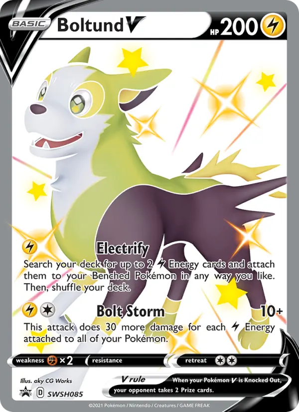 Boltund V Pokémon card
