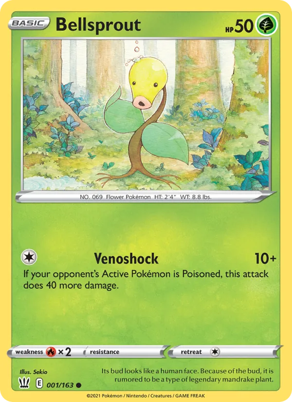 Bellsprout Pokémon card