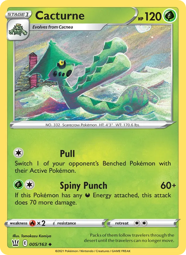 Cacturne Pokémon card