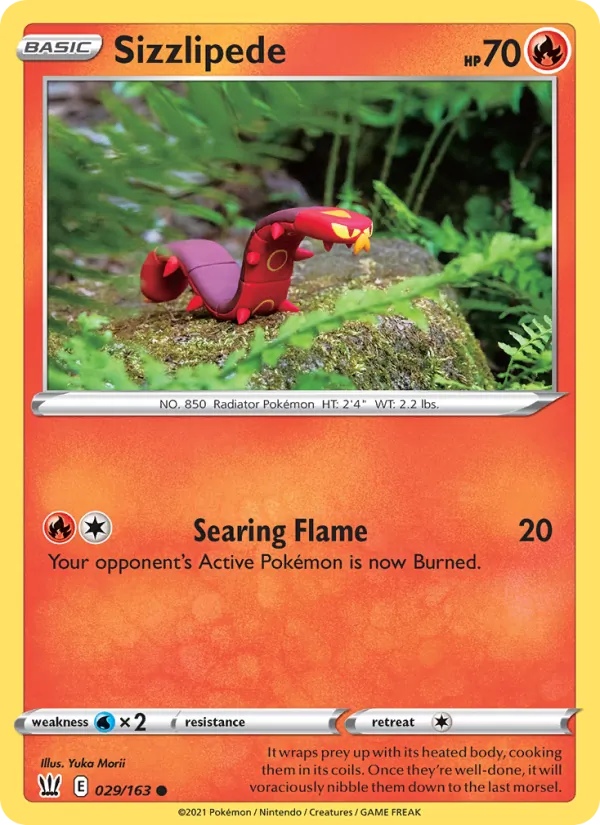 Sizzlipede card