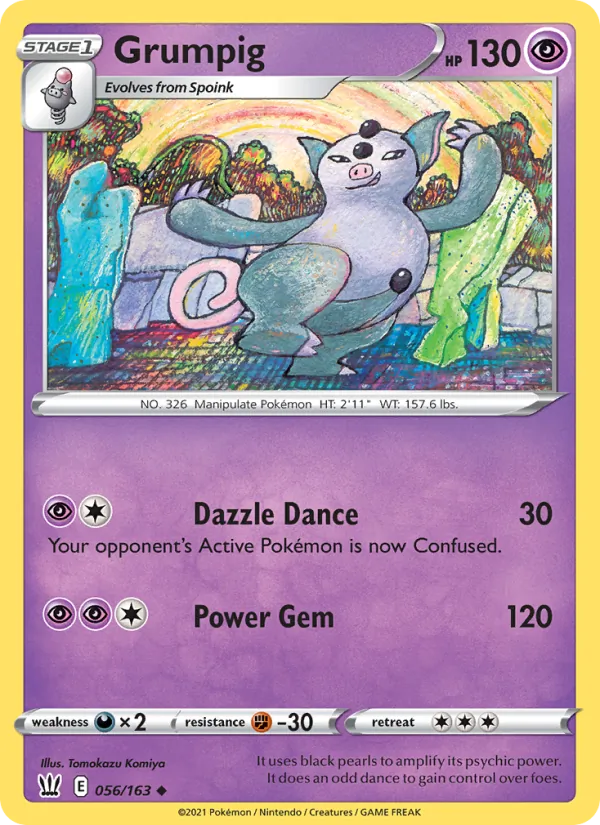 Grumpig Pokémon card