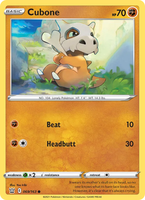 Cubone Pokémon card