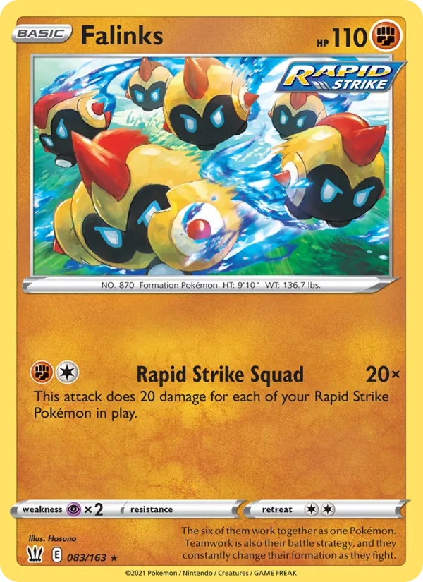 Falinks Pokémon card