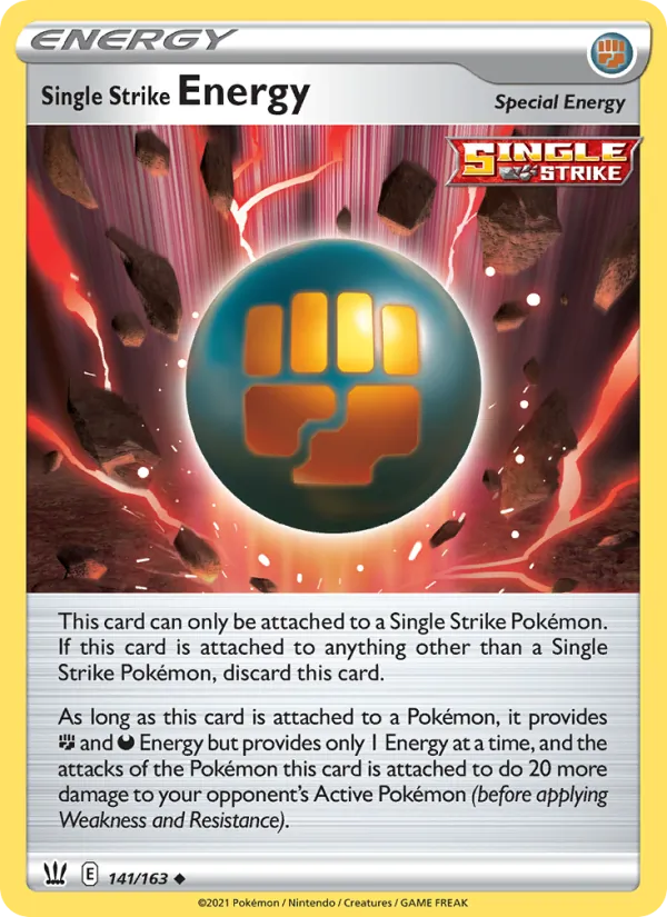 Single Strike Energy card