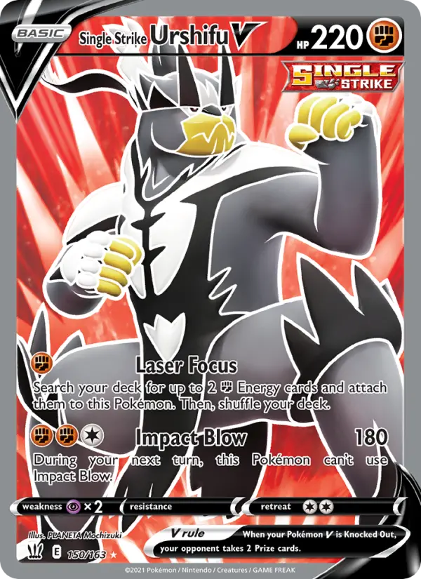 Single Strike Urshifu V Pokémon card