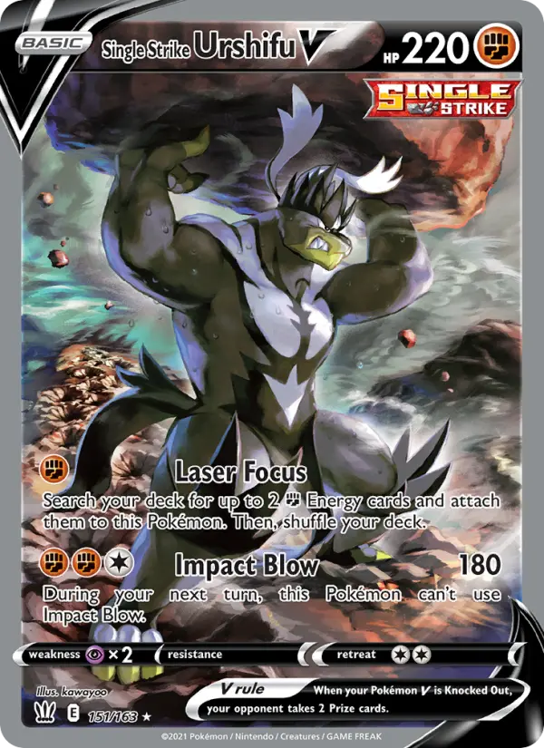 Single Strike Urshifu V Pokémon card