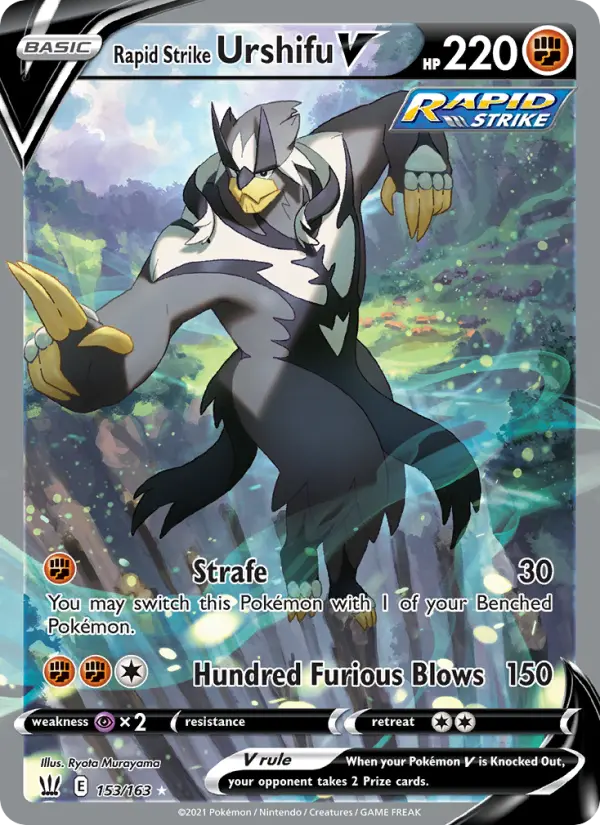 Rapid Strike Urshifu V Pokémon card