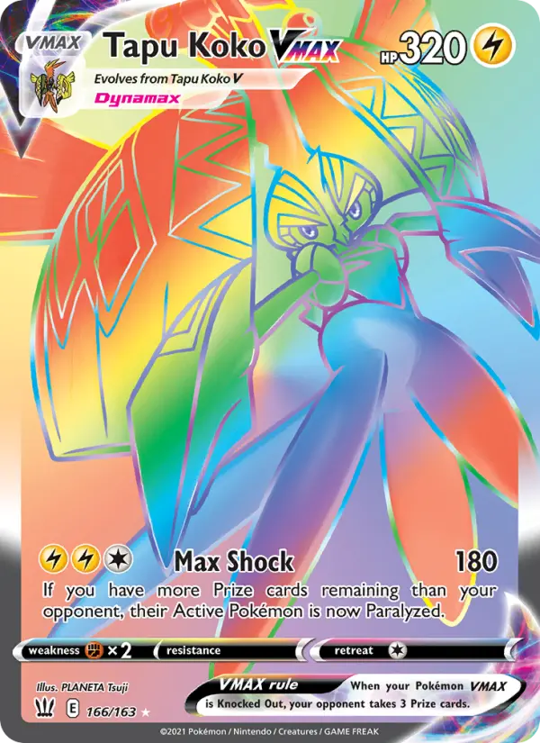 Tapu Koko VMAX Pokémon card